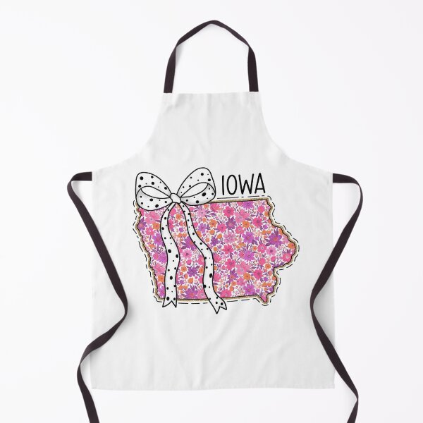 Item preview, Cute Iowa Floral Map Graphic Coquette Bow Design designed and sold by Paper Drip.