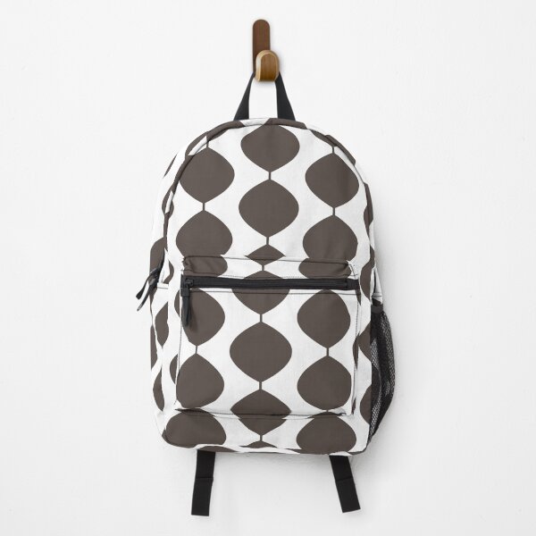 Item preview, Mid Century Modern Retro 60s Waves Pattern (Dark Cool Brown) designed and sold by Makanahele.