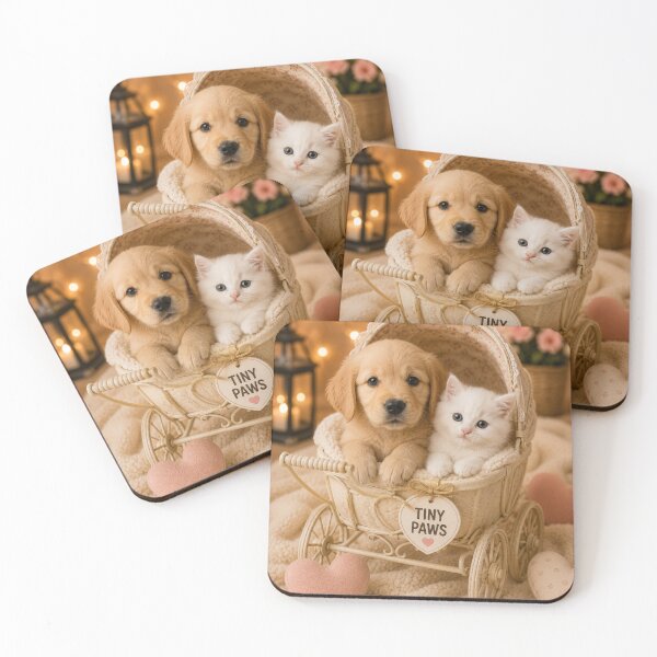 Item preview, Tiny Paws Puppy and Kitten designed and sold by BagFactoryUK.