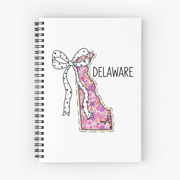 Item preview, Cute Delaware Floral Map Graphic Coquette Bow Design designed and sold by Paper Drip.