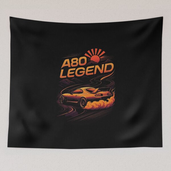 Item preview, A80 Legend Design, Toyota Supra MK4 Shirt, JDM Icon, 2JZ Turbo, Japanese Sports Car, Street Racing, Tuner Culture, Drift Performance Graphic designed and sold by Typologystudios.