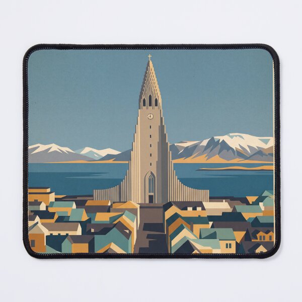 Item preview, Reykjavík Iceland Vintage Travel Poster designed and sold by Bomax121.