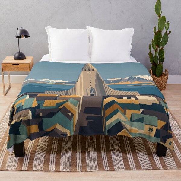 Item preview, Reykjavík Iceland Vintage Travel Poster designed and sold by Bomax121.