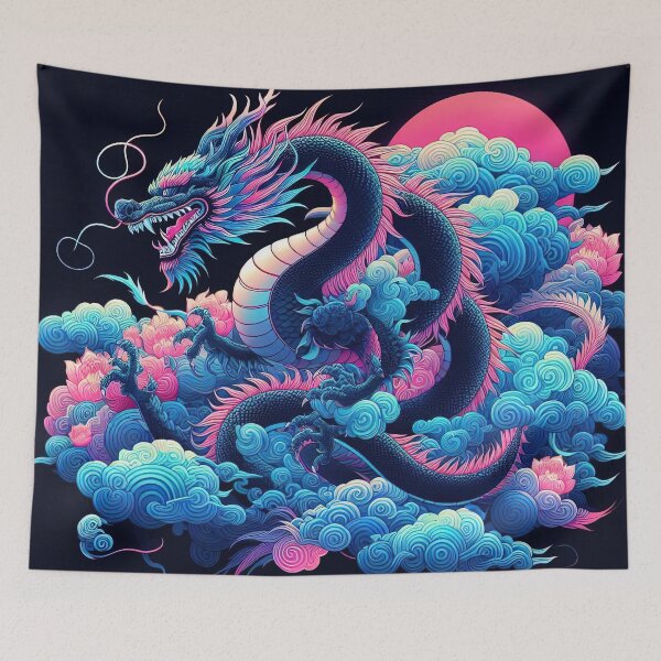 Item preview, The Neon Reverie of the Lunar Dragon designed and sold by bloorose.