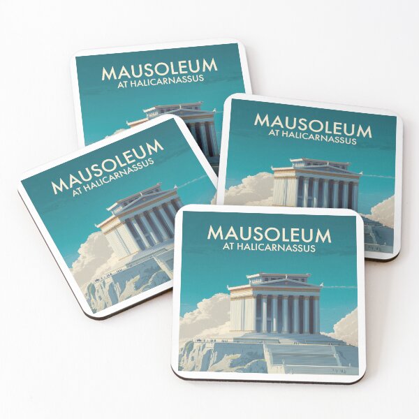Item preview, Mausoleum at Halicarnassus, Marble Monument Wall Art designed and sold by MarkedArtPrints.