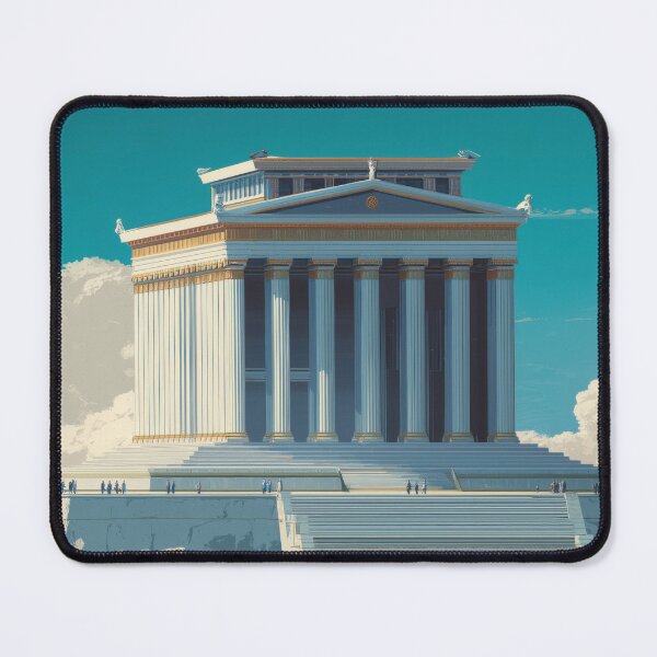Item preview, Mausoleum at Halicarnassus, Marble Monument Wall Art designed and sold by MarkedArtPrints.