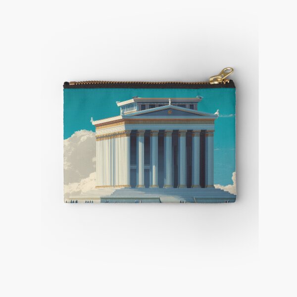 Item preview, Mausoleum at Halicarnassus, Marble Monument Wall Art designed and sold by MarkedArtPrints.