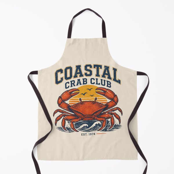Item preview, Coastal Crab Club Vintage 70s Surf T-Shirt Design designed and sold by VINTAGE BY LAMBERTINY .