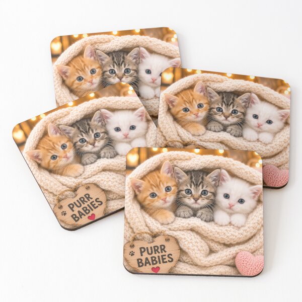 Item preview, Purr Babies Cozy Kitten Portrait designed and sold by BagFactoryUK.