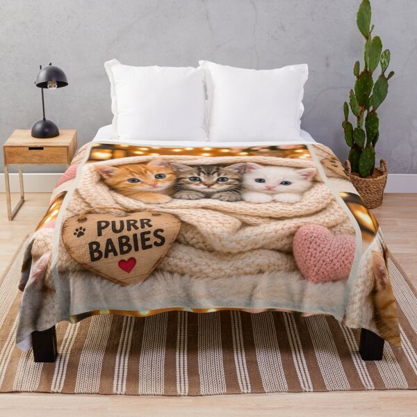 Item preview, Purr Babies Cozy Kitten Portrait designed and sold by BagFactoryUK.