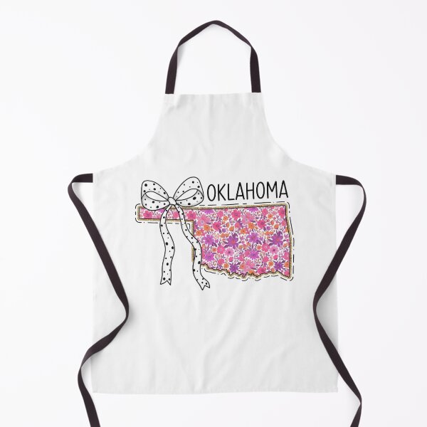Item preview, Cute Oklahoma Floral Map Graphic Coquette Bow Design designed and sold by Paper Drip.