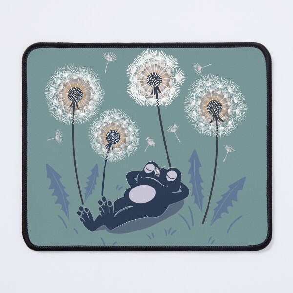 Item preview, Relaxing Frog Among Dandelions designed and sold by RitaRuni1992.