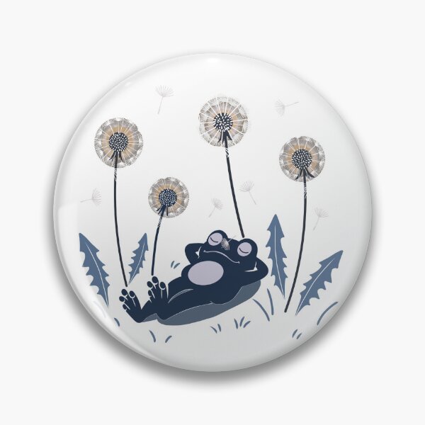 Item preview, Relaxing Frog Among Dandelions designed and sold by RitaRuni1992.