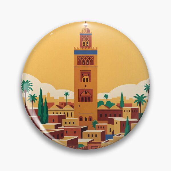 Item preview, Marrakesh Morocco Vintage Travel Poster designed and sold by Bomax121.