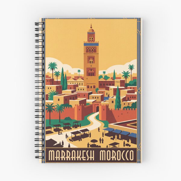 Item preview, Marrakesh Morocco Vintage Travel Poster designed and sold by Bomax121.
