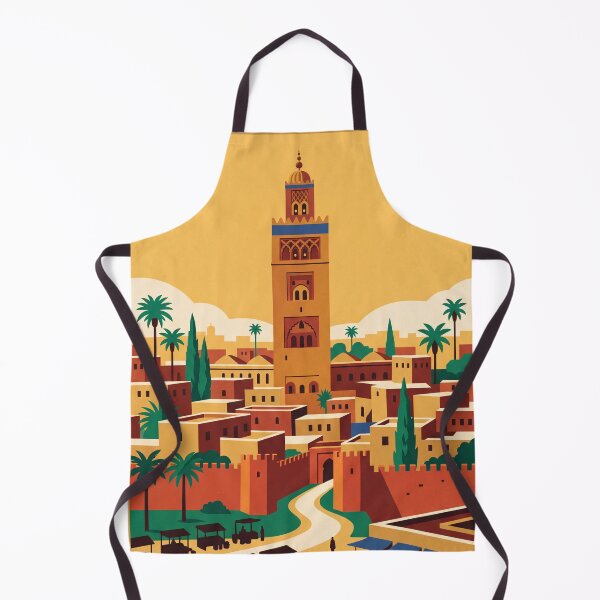 Item preview, Marrakesh Morocco Vintage Travel Poster designed and sold by Bomax121.