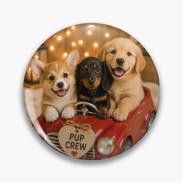 Item preview, Pup Crew Puppy Friends Portrait designed and sold by BagFactoryUK.