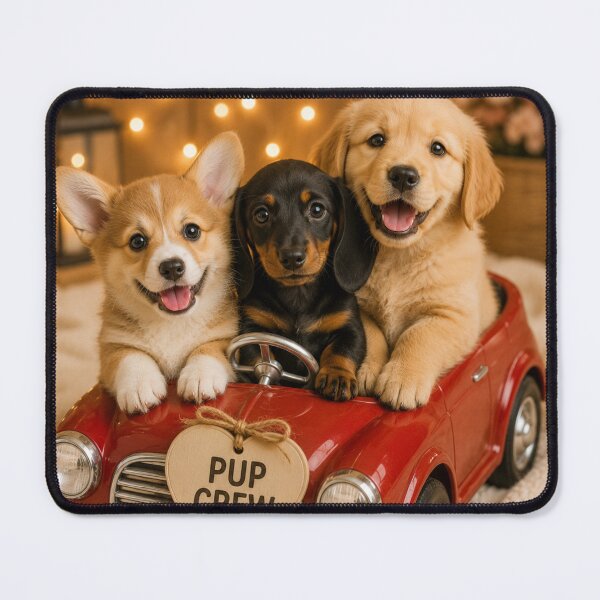 Item preview, Pup Crew Puppy Friends Portrait designed and sold by BagFactoryUK.