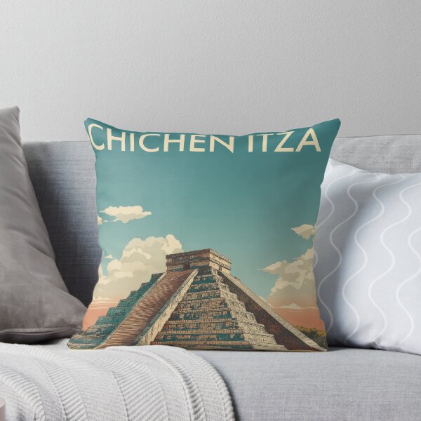 Artikelvorschau, Chichen Itza, Stufenpyramide Wandkunst entworfen und verkauft von MarkedArtPrints.