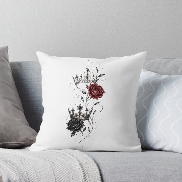 Item preview, Regal Crown and Rose - Red and Black designed and sold by RoyalDeluxGo.