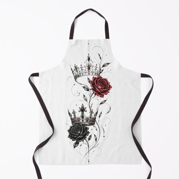 Item preview, Regal Crown and Rose - Red and Black designed and sold by RoyalDeluxGo.
