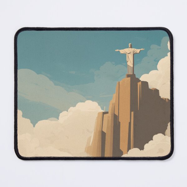 Item preview, Christ the Redeemer, Clouds and Peaks Wall Art designed and sold by MarkedArtPrints.