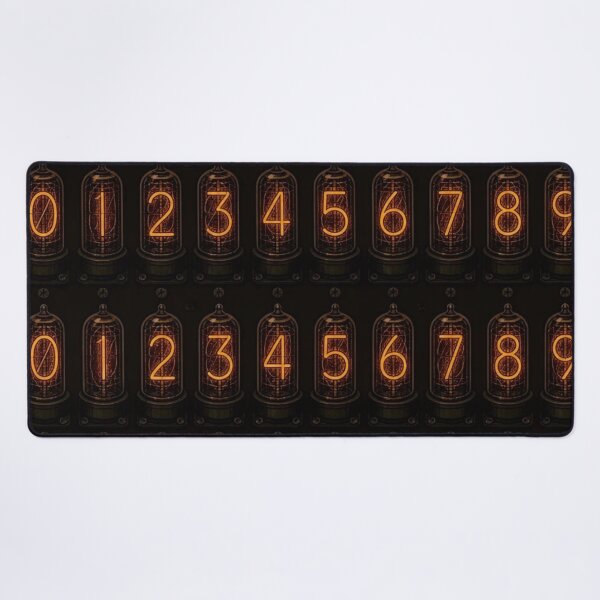 Item preview, Nixie Tube Readout Pattern — Amber Glow Analog Display designed and sold by NominalSystems.