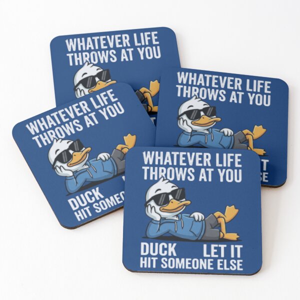 Item preview, Whatever Life Throws At You Duck Funny Pun Quote  designed and sold by HamadaArtivio1.