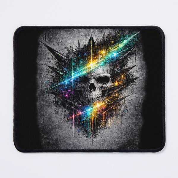 Item preview, Neon Fractured Soul - Dark Grunge Rainbow Street Art designed and sold by Personiq Kaleido.