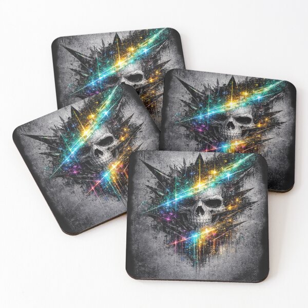 Item preview, Neon Fractured Soul - Dark Grunge Rainbow Street Art designed and sold by Personiq Kaleido.