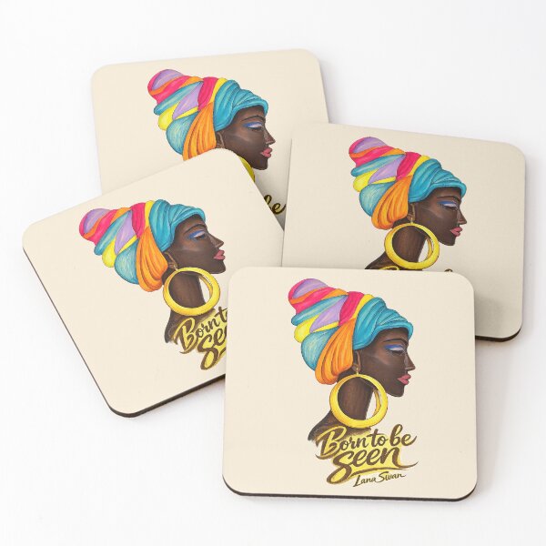 Item preview, BORN TO BE SEEN | African Woman Portrait by Lana Swan designed and sold by Baroness Swan.