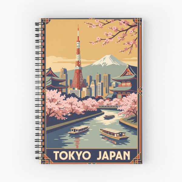 Item preview, Tokyo Japan Vintage Travel Poster designed and sold by Bomax121.