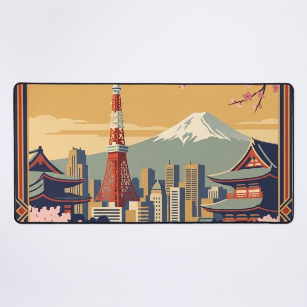Item preview, Tokyo Japan Vintage Travel Poster designed and sold by Bomax121.