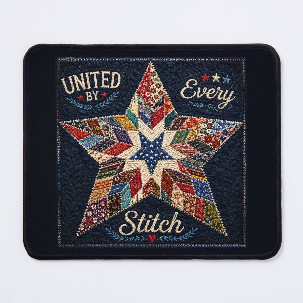 Item preview, ✂️ STITCHED TOGETHER COLLECTION ✂️- ❤️ - United by Every Stitch - Star quilt inspired by American folk quilting designed and sold by WheelieGdArt.