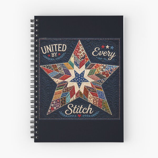 Item preview, ✂️ STITCHED TOGETHER COLLECTION ✂️- ❤️ - United by Every Stitch - Star quilt inspired by American folk quilting designed and sold by WheelieGdArt.