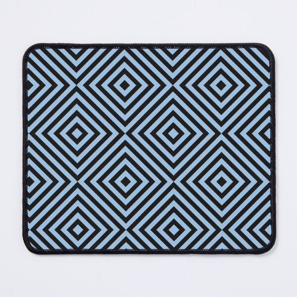 Item preview, Black And Baby Blue Chevron Burst Pattern designed and sold by pattern-archive.
