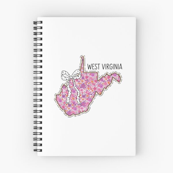 Item preview, Cute West Virginia Floral Map Graphic Coquette Bow Design  designed and sold by Paper Drip.