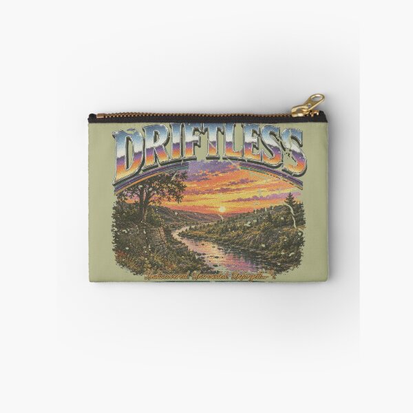 Item preview, Retro 90’s worn aged Sunset Driftless Wisconsin Minnesota Bluffs Trees River Scene. designed and sold by BlueLineLAX.
