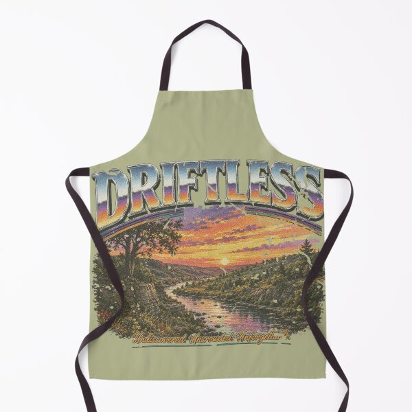 Item preview, Retro 90’s worn aged Sunset Driftless Wisconsin Minnesota Bluffs Trees River Scene. designed and sold by BlueLineLAX.