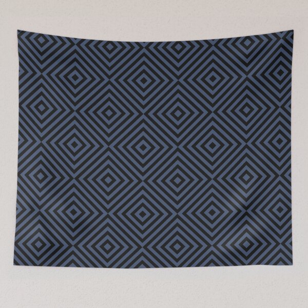 Item preview, Black And Blue Chevron Burst Pattern designed and sold by pattern-archive.