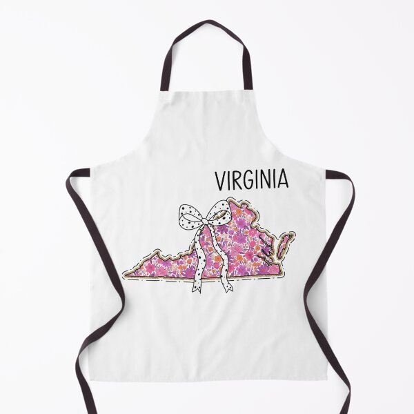 Item preview, Cute Virginia Floral Map Graphic Coquette Bow Design designed and sold by Paper Drip.