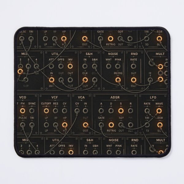 Item preview, Modular Synth Patch Bay Pattern — Cables and Jacks designed and sold by NominalSystems.