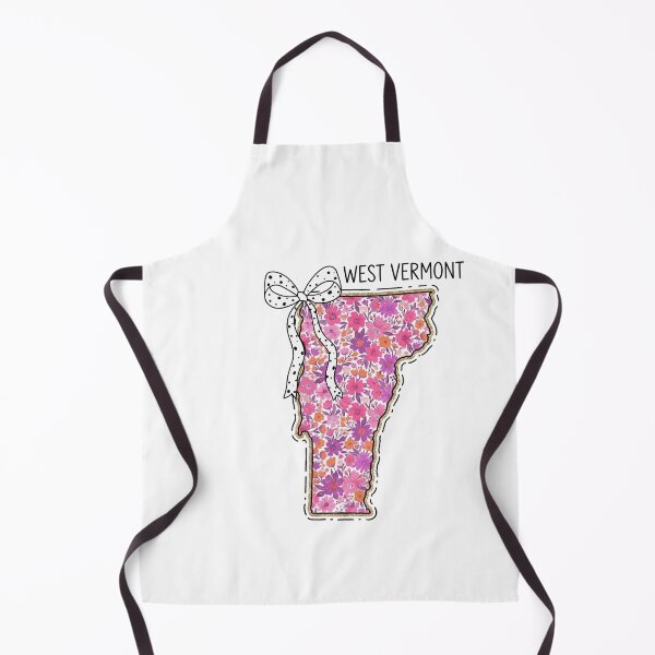 Item preview, Cute Vermont Floral Map Graphic Coquette Bow Design designed and sold by Paper Drip.