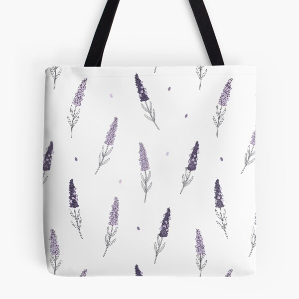 Item preview, Lavender Botanical Line Art Pattern designed and sold by NuvoraNest.