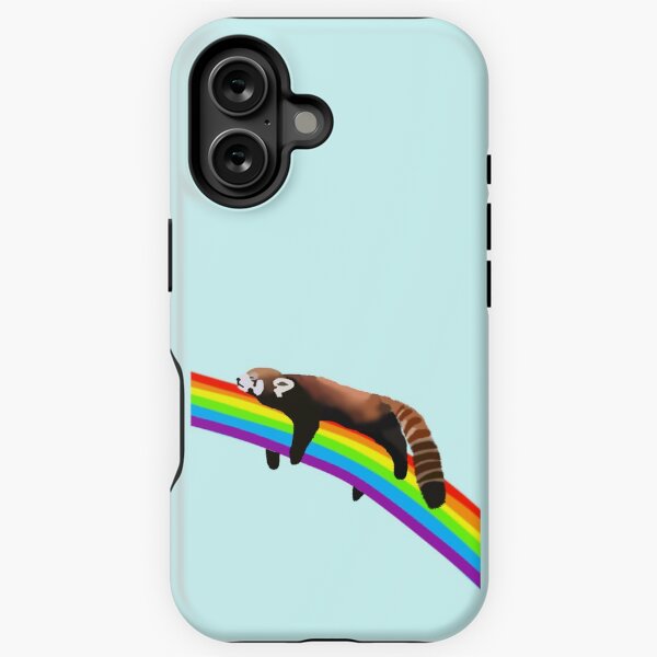 Artikel-Vorschau von Roter Panda, der auf Regenbogen schläft, designt und verkauft von HollyMoonstone.