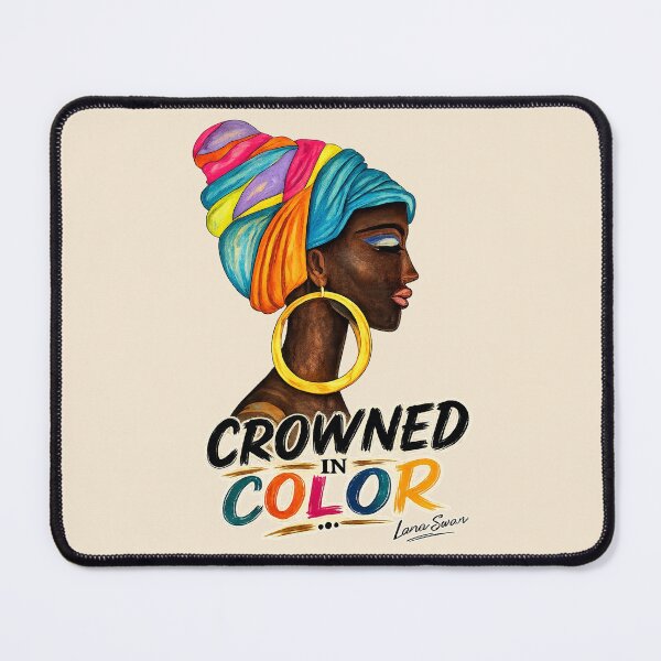 Item preview, CROWNED IN COLOR | African Woman Portrait | Cream Edition by Lana Swan designed and sold by BlueberrySwan.