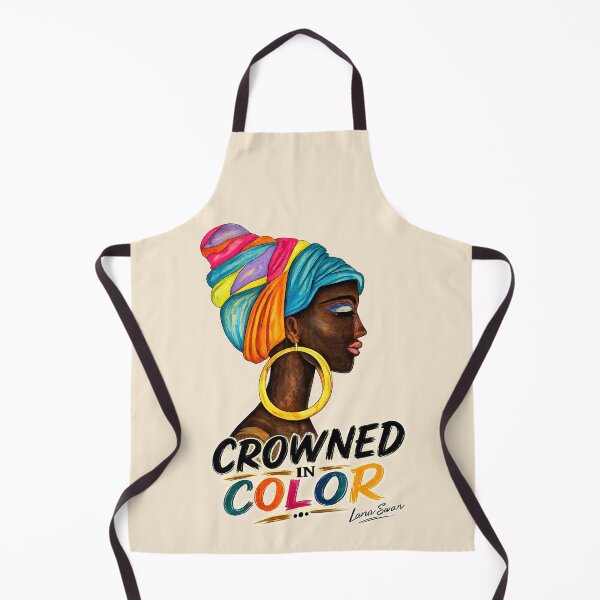 Item preview, CROWNED IN COLOR | African Woman Portrait | Cream Edition by Lana Swan designed and sold by BlueberrySwan.