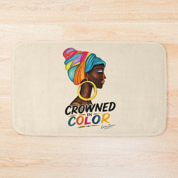 Item preview, CROWNED IN COLOR | African Woman Portrait | Cream Edition by Lana Swan designed and sold by BlueberrySwan.
