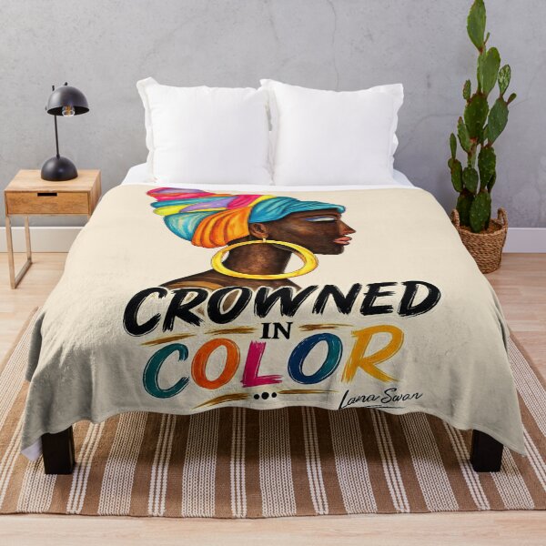 Item preview, CROWNED IN COLOR | African Woman Portrait | Cream Edition by Lana Swan designed and sold by BlueberrySwan.
