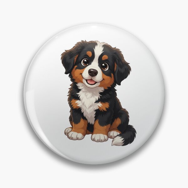 Artikelvorschau, Niedlicher Berner Sennenhundwelpe – entzückender Cartoon-Hund entworfen und verkauft von Inkyaccessories.